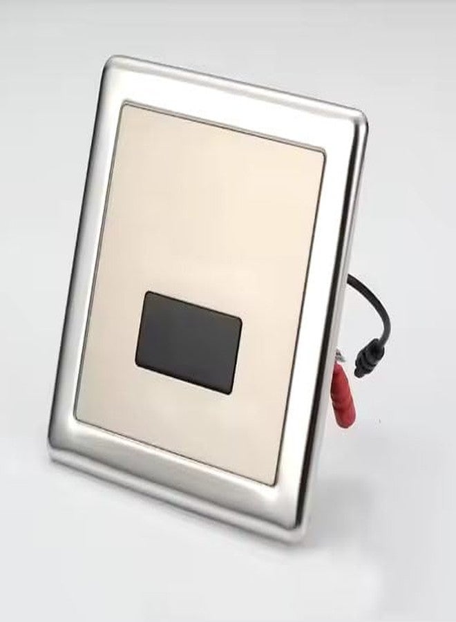 ELECRANGE جهاز شطف أوتوماتيكي للمبولة مثبت على الحائط من إلك رينج مزود بمستشعر، مناسب للحمامات والمنازل والفنادق والأماكن العامة، مزود بمصدر طاقة مزدوج، مطلي بالكروم - Image 1